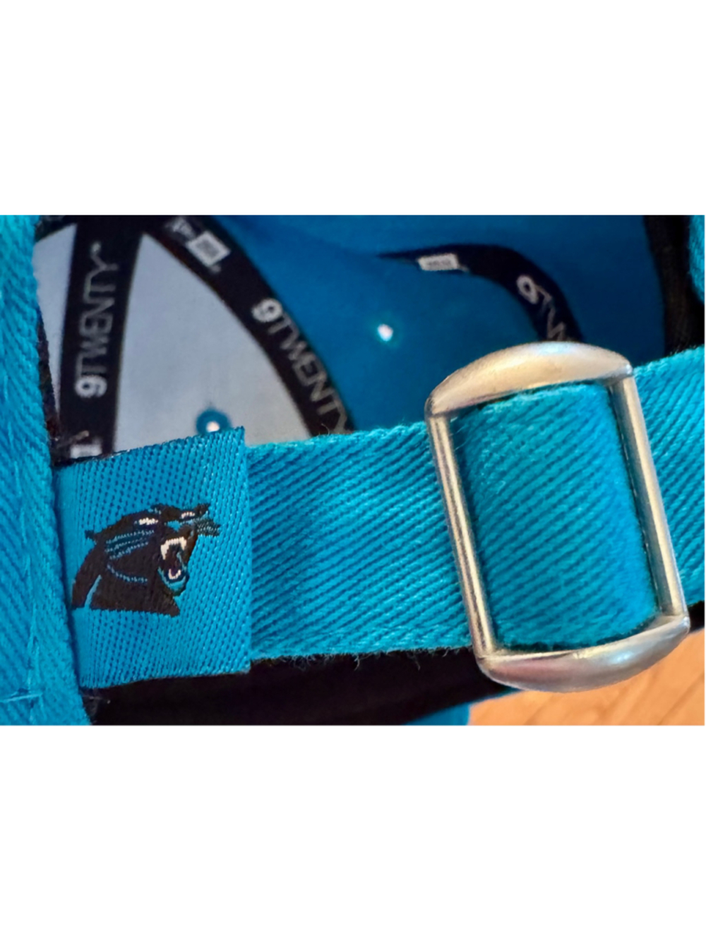 New Era Carolina Panthers One Size Blue Baseball Cap - Picture 7 of 8